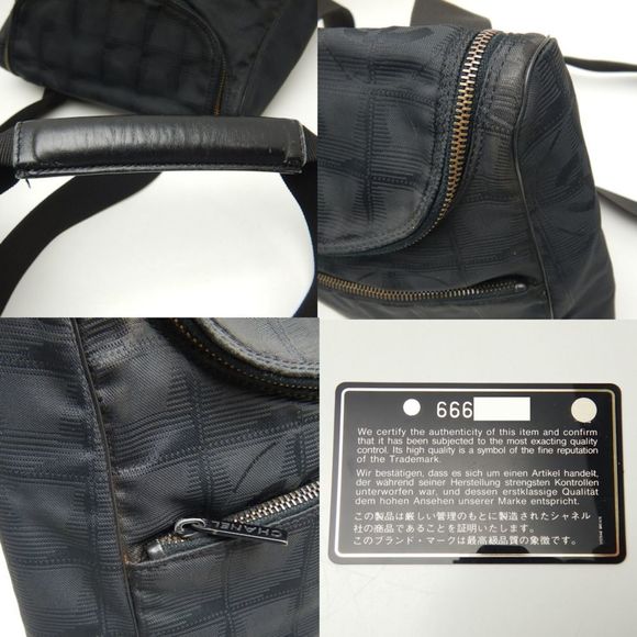 CHANEL A15958 Rucksack New Travel 2WAY Nylon Black 251381 - Picture 8 of 10